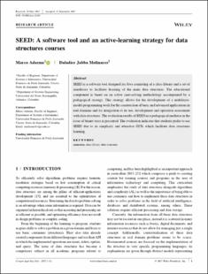 Portada SEED: A software tool and an active-learning strategy for data structures courses