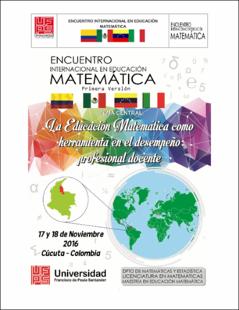 Portada Encuentro internacional en educación matemática