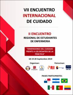 Portada VII Encuentro internacional de cuidado - II Encuentro regional de estudiantes de Enfermeria