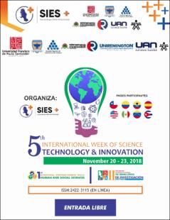 Portada 5th international week of science technology & innovation.