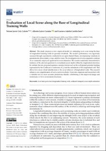 Portada Evaluation of Local Scour along the Base of Longitudinal Training Walls