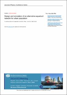 Portada Design and simulation of an alternative aqueduct network for urban population