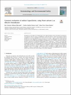 Portada Cytotoxic evaluation of sodium hypochlorite, using Pisum sativum L as effective bioindicator