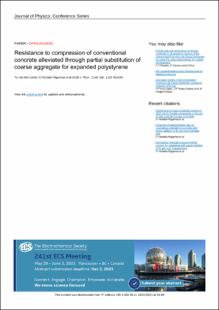 Portada Resistance to compression of conventional concrete alleviated through partial substitution of coarse aggregate for expanded polystyrene