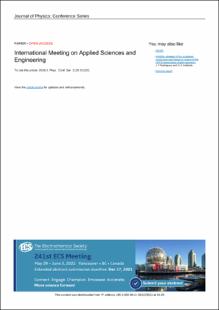 Portada International meeting on applied sciences and engineering
