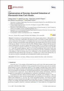 Portada Optimization of Enzyme-Assisted Extraction of Flavonoids from Corn Husks