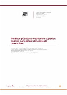 Portada Políticas públicas y educación superior: análisis conceptual del contexto colombiano