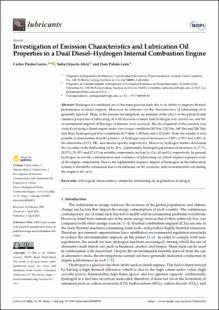 Portada Investigation of Emission Characteristics and Lubrication Oil Properties in a Dual Diesel–Hydrogen Internal Combustion Engine