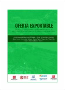 Portada Oferta exportable de la región Catatumbo departamento norte de Santander como alternativa de desarrollo sostenible