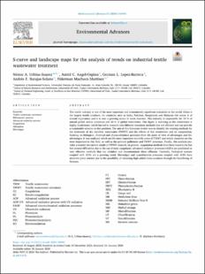 Portada S-curve and landscape maps for the analysis of trends on industrial textile wastewater treatment