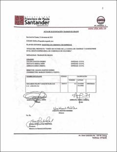 Portada Visión de futuro de la cadena de compras y suministros en el grupo empresarial de Carbomax de Colombia