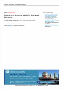 Portada Dynamic and sequential update for time series forecasting