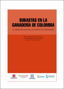 Portada subastas en la ganadería de colombia “el mercado bovino de norte de santander”.