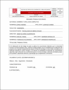 Portada Trabajo dirigido como auxiliar de ingeniería en la construcción dela E.S.E hospital local municipio de los Patios-Norte de Santander.