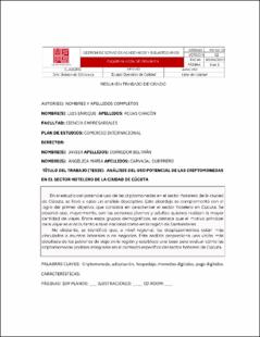 Portada Análisis del uso potencial de las criptomonedas en el sector hotelero de la ciudad de Cúcuta