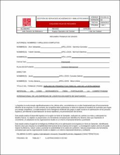 Portada Análisis de prospectiva para el uso de la inteligencia artificial (ia) como herramienta para fortalecer la competitividad internacional de las empresas de logística en Norte de Santander.