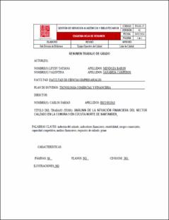 Portada Análisis de la situación financiera del sector calzado en la comuna 9 en Cúcuta, Norte de Santander
