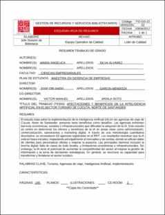 Portada Afectaciones y beneficios de la inteligencia artificial en el sector turismo de Cúcuta, Norte de Santander